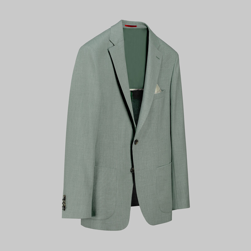 Matteo Ekstra Slim Fit Yeşil Ceket - INTERVIEW