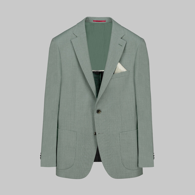 Matteo Ekstra Slim Fit Yeşil Ceket 