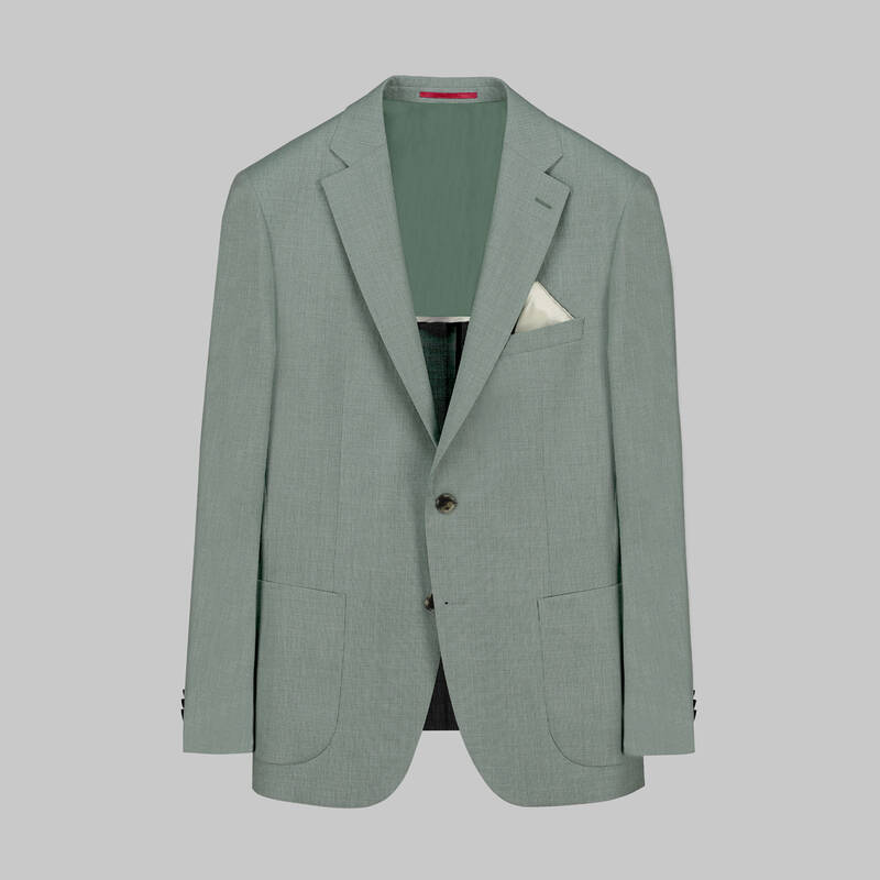 Matteo Ekstra Slim Fit Yeşil Ceket - 1