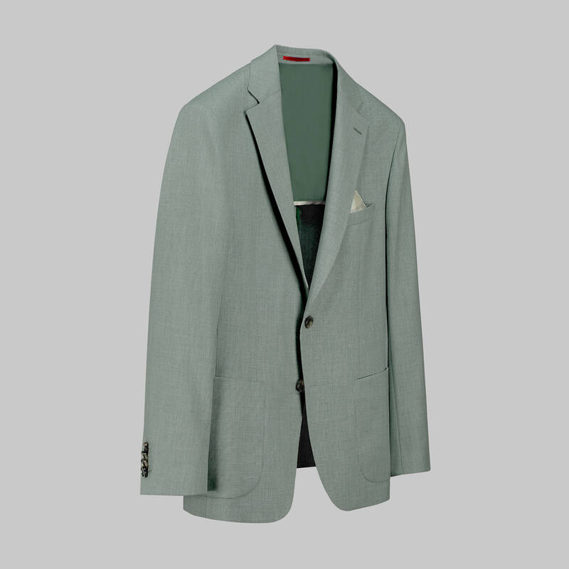 Matteo Ekstra Slim Fit Yeşil Ceket - 2