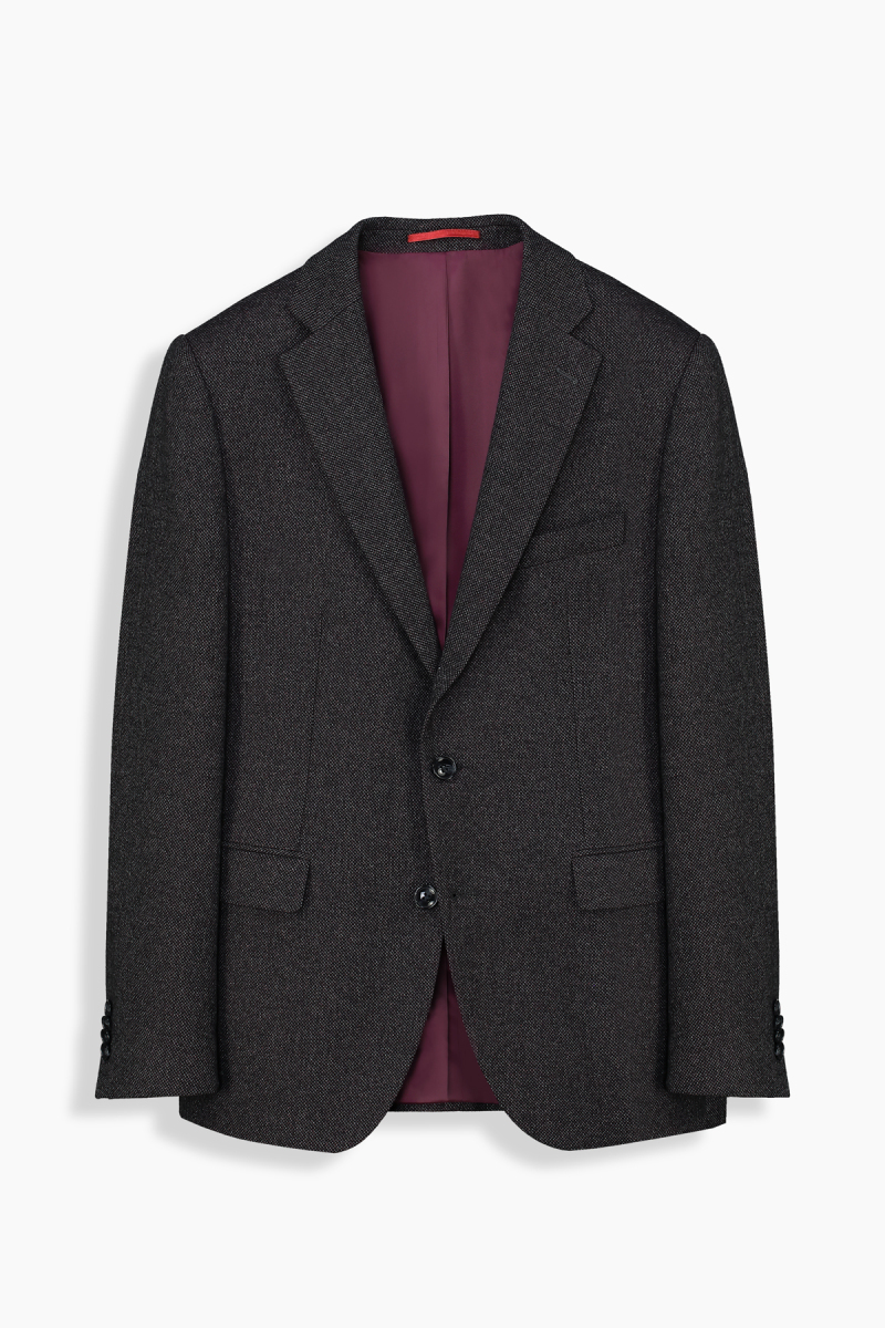 Matteo Slim Koyu Gri Ceket - 1