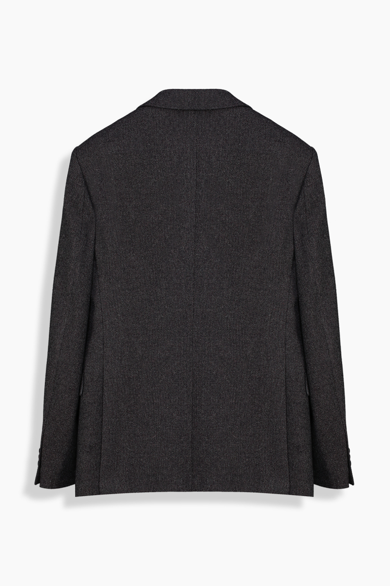Matteo Slim Koyu Gri Ceket - 2