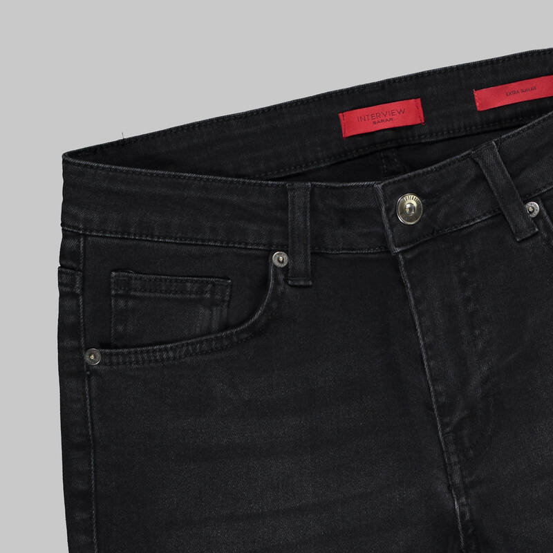 Maveri Slim Fit Antrasit Denim Pantolon - 3
