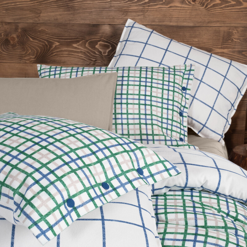 Mayon Flanel King Size Mavi Nevresim Takımı - SAREV