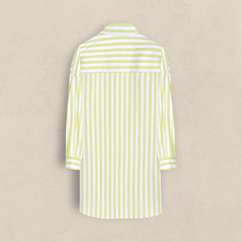 Melany Çizgili Sarı Gömlek - SARAR WOMAN