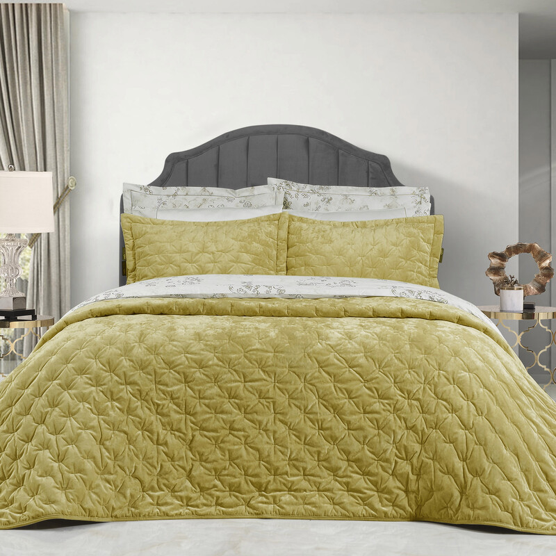 Metis Yatak Örtüsü Seti Sarı 