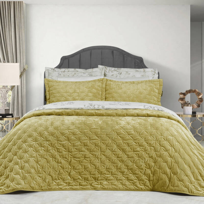 Metis Yatak Örtüsü Seti Sarı - 1