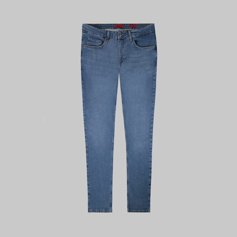 Midas Pamuklu Dar Kesim Koyu Lacivert Denim Pantolon - INTERVIEW