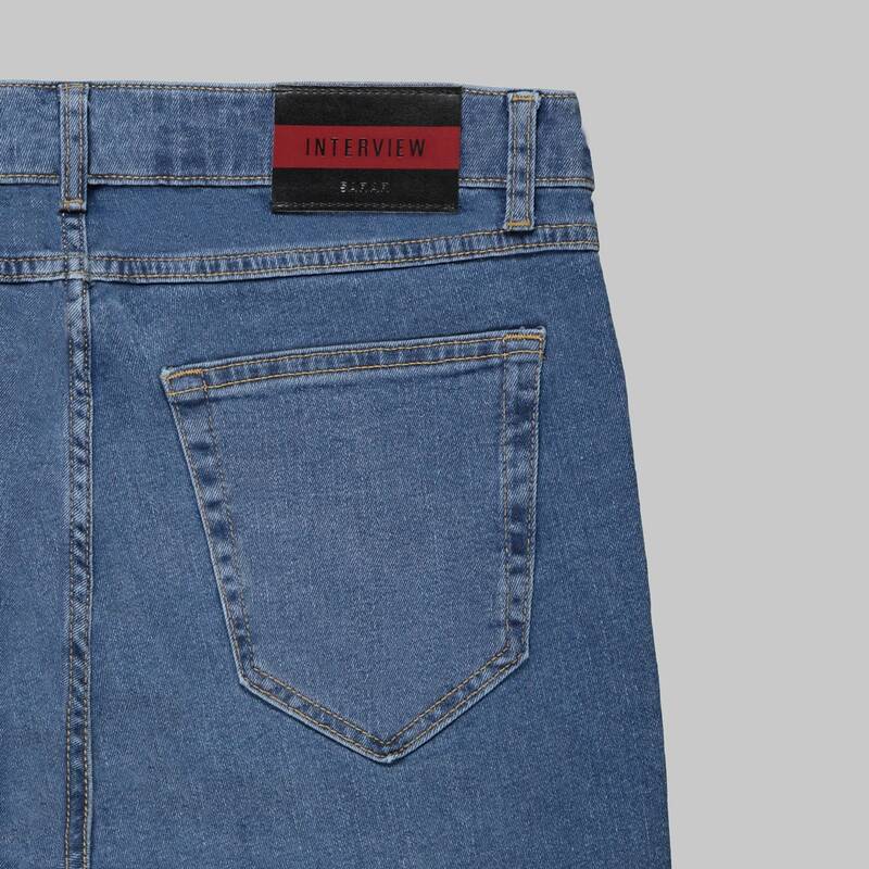 Midas Pamuklu Dar Kesim Koyu Lacivert Denim Pantolon - 4