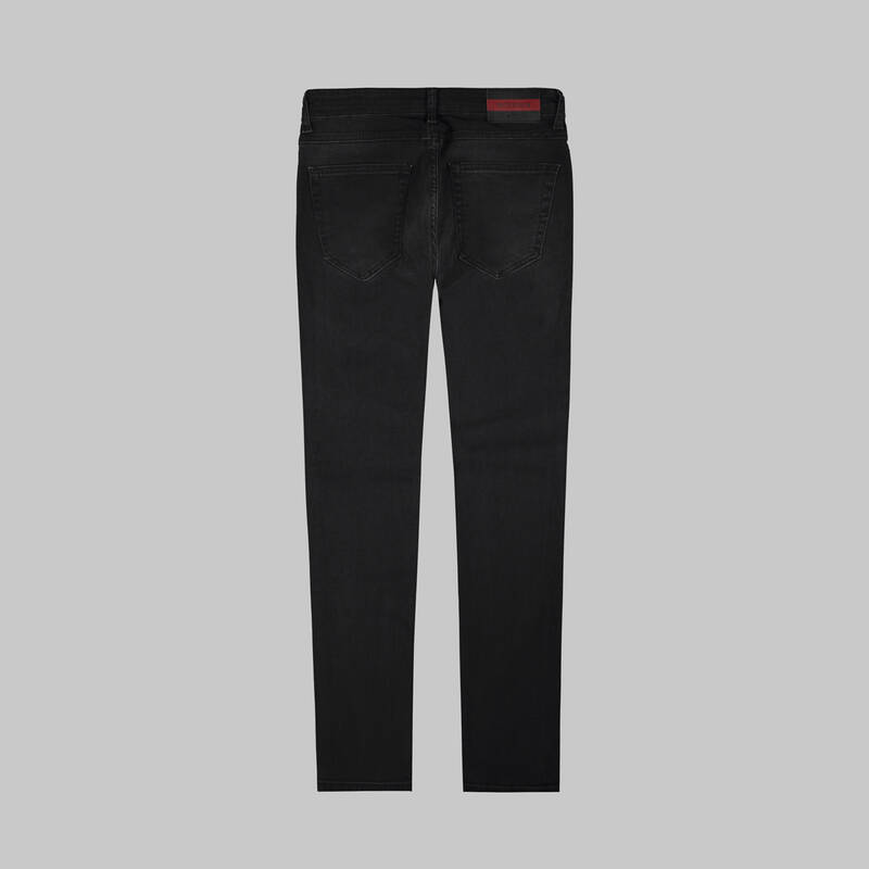 Midas Pamuklu Dar Kesim Siyah Denim Pantolon - 2