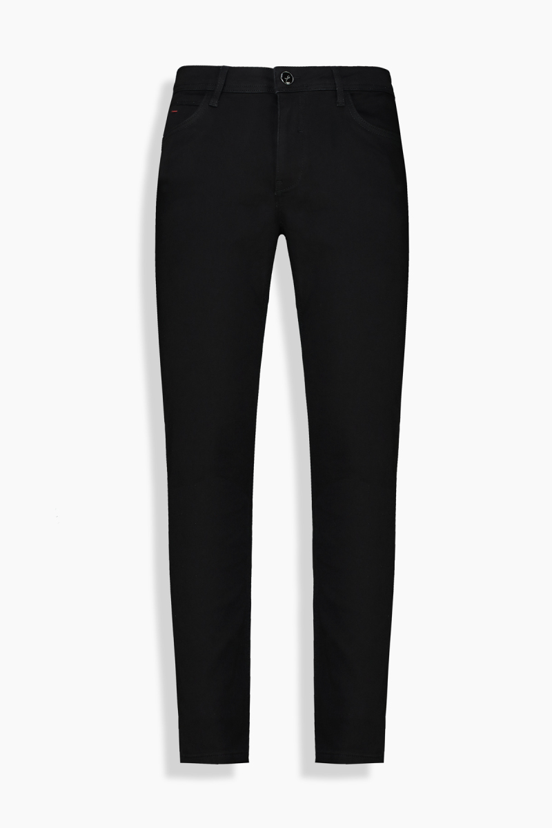 Midas Relax Fit Örme Siyah Kot Pantolon - 1