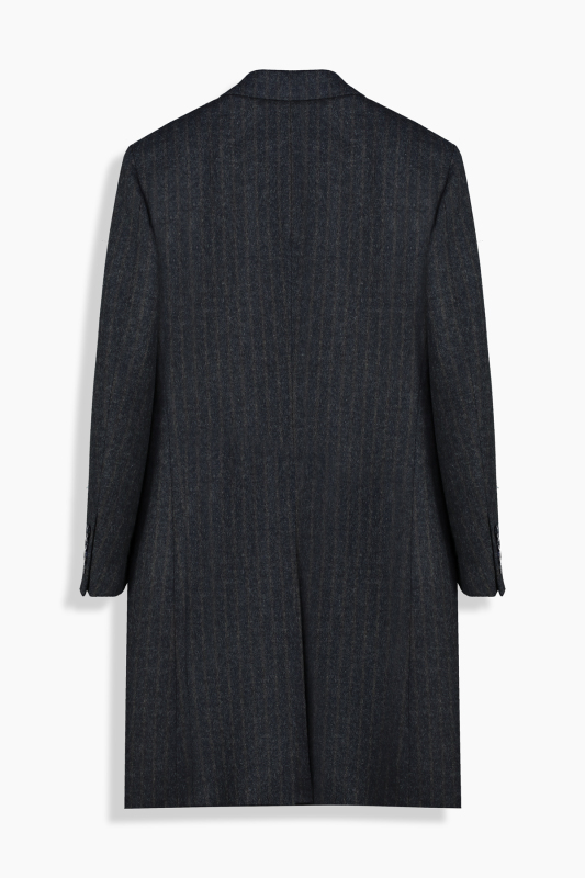 Midget Çizgili Lacivert Palto - SARAR