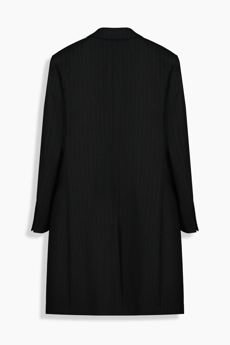 Midget Çizgili Siyah Palto - 2