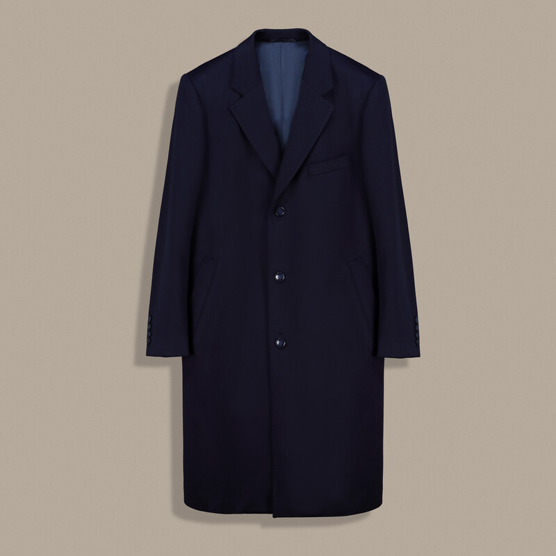 Midget Kaşmir Lacivert Palto - SARTORIA