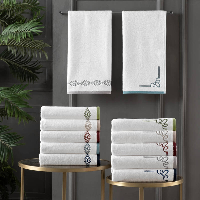 Milagros Shine Havlu 50*90 Bordo - 3