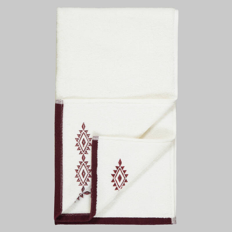 Milagros Shine Havlu 50*90 Bordo - 4