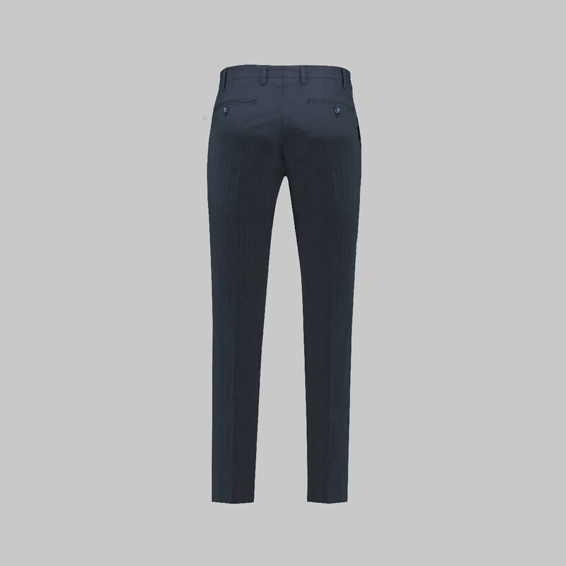 Milano Benon Slim Fit Koyu Lacivert Pamuklu Takım - 5