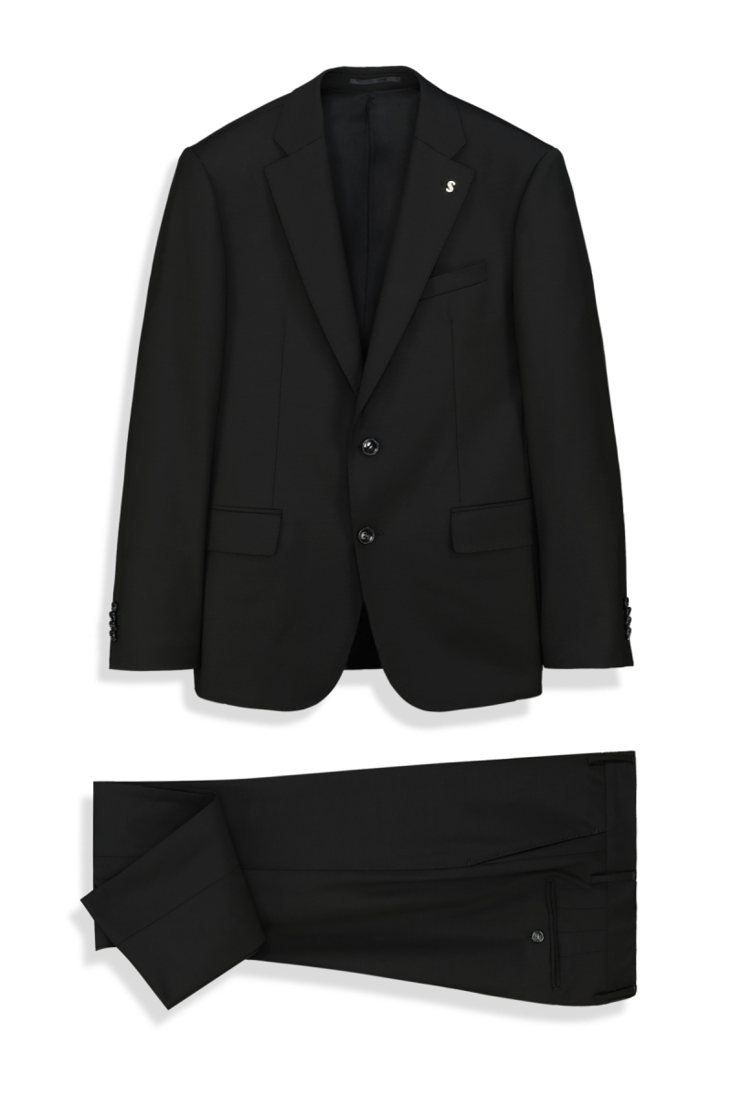 Milano Benon Slim Fit Siyah Erkek Takım Elbise - 1