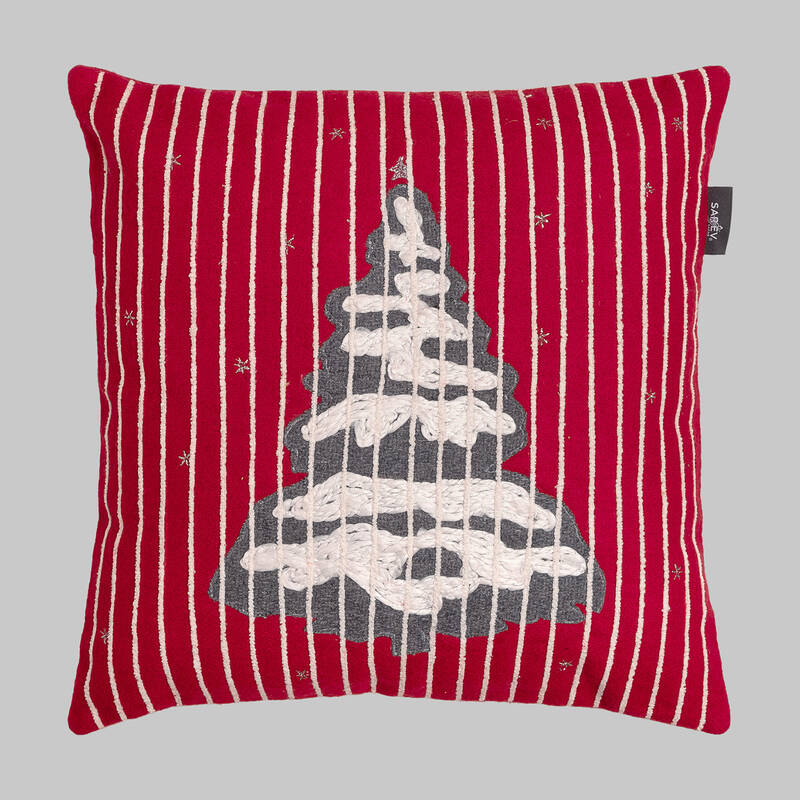 Mirella Kırmızı Kırlent 45X45 - 1