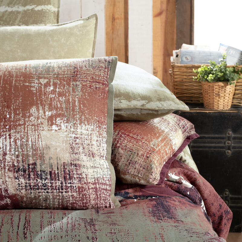 Mondrian Flanel King Size Nevresim Takımı Bej - SAREV