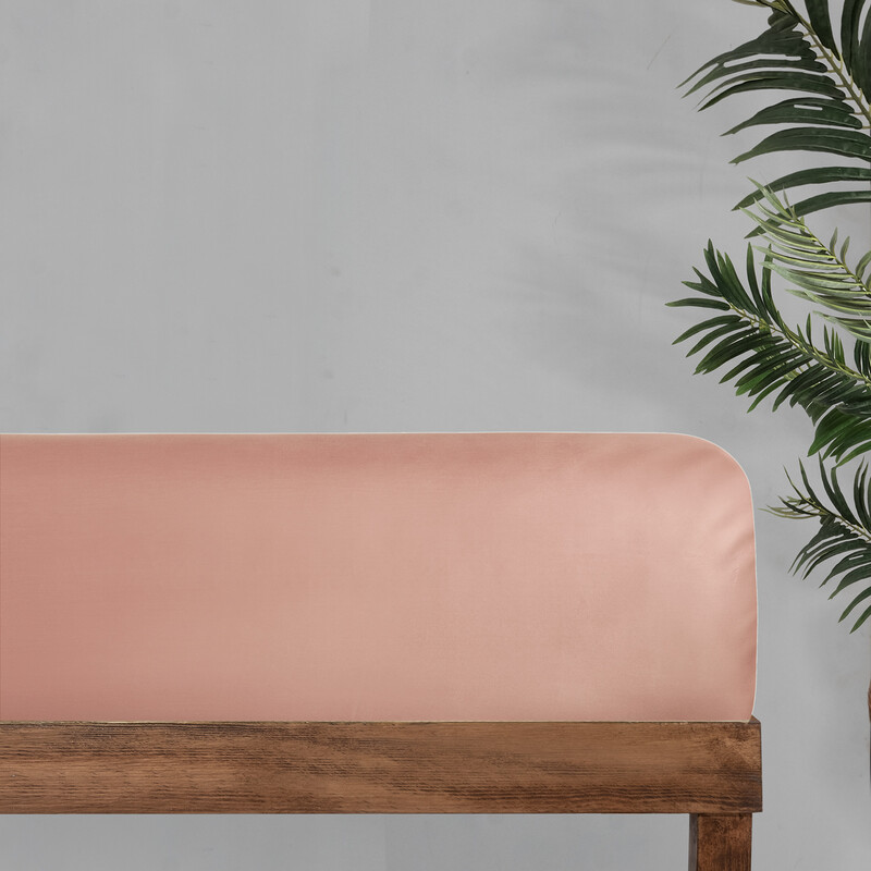 Monochrome Saten Düz Çarşaf Tek Kişilik Rose 