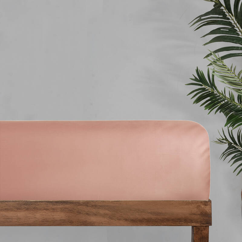 Monochrome Saten Düz Çarşaf Çift Kişilik Rose - 1