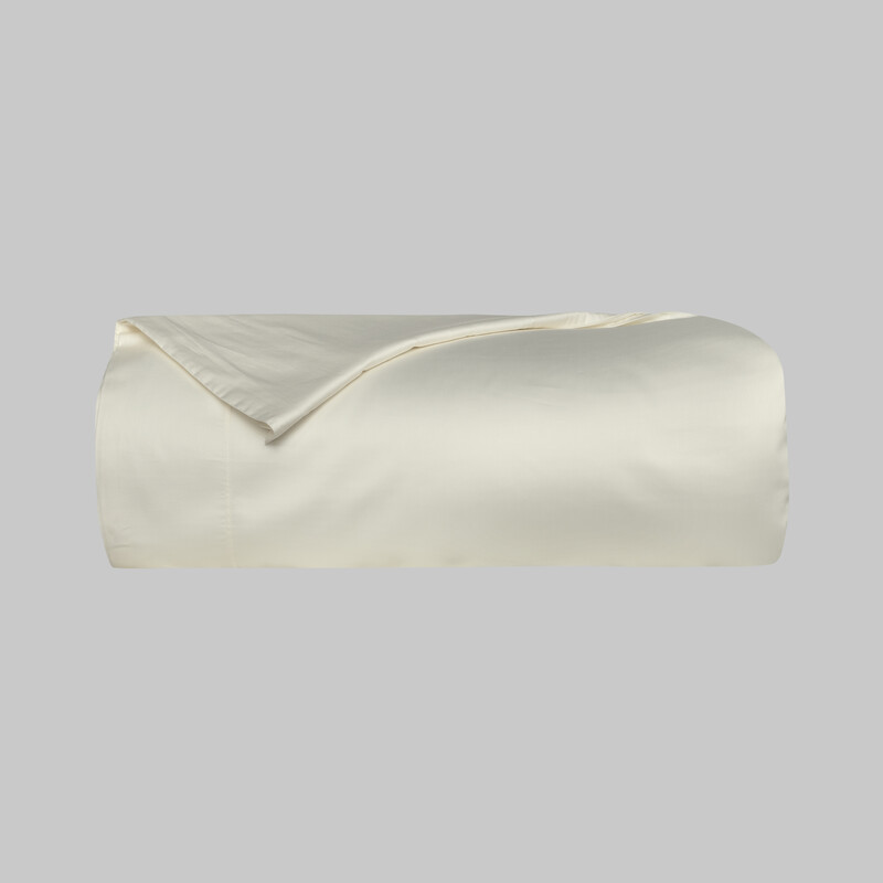 Monochrome Saten Nevresim Çift Kişilik Ekru 