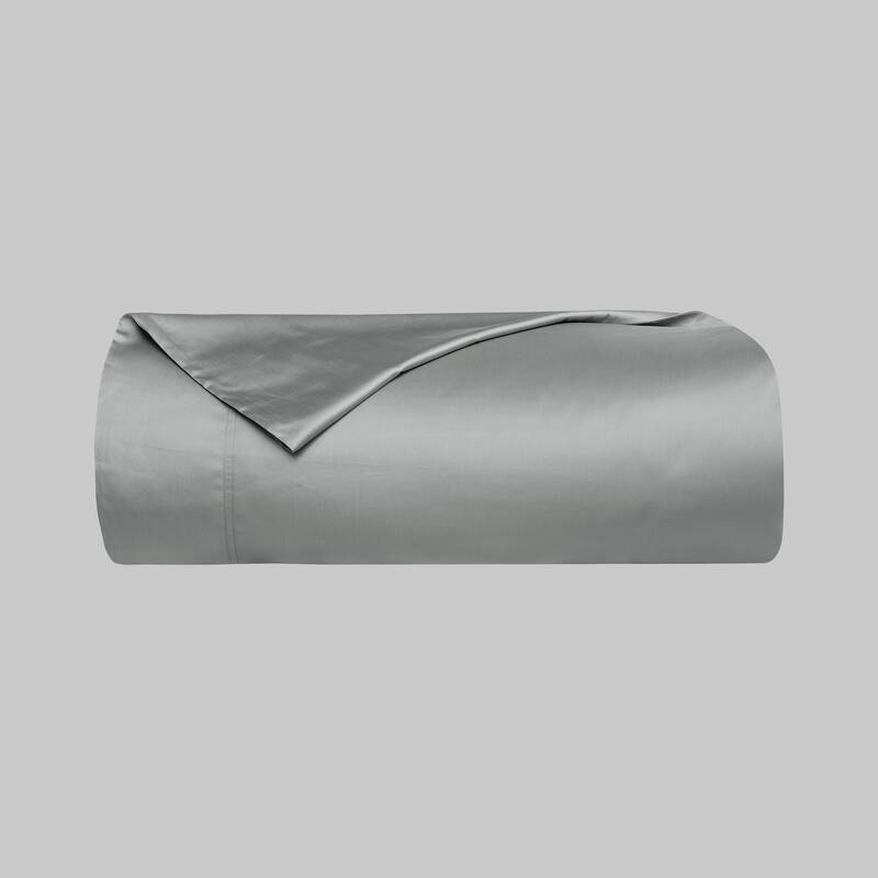 Monochrome Saten Nevresim Çift Kişilik Gri - 1