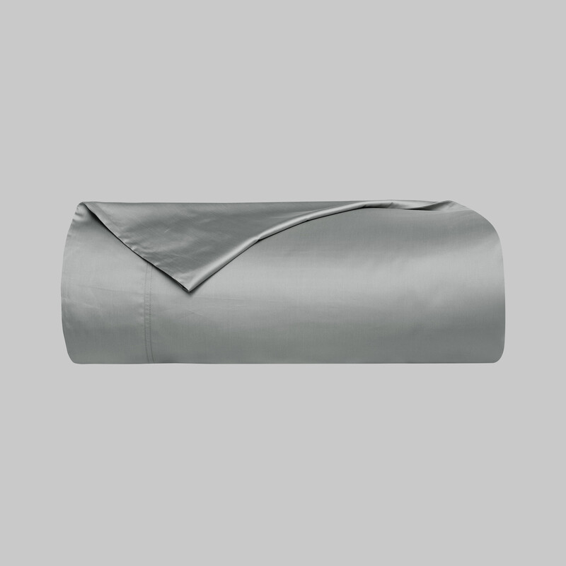 Monochrome Saten Nevresim Tek Kişilik Gri - SAREV