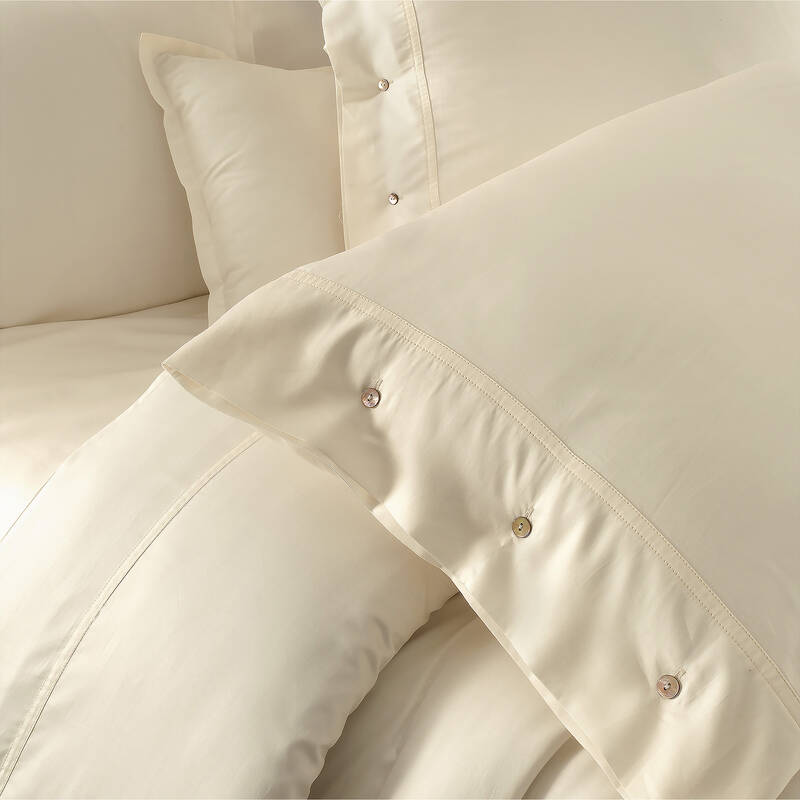 Monochrome Saten King Size Nevresim Takımı Cream - 2