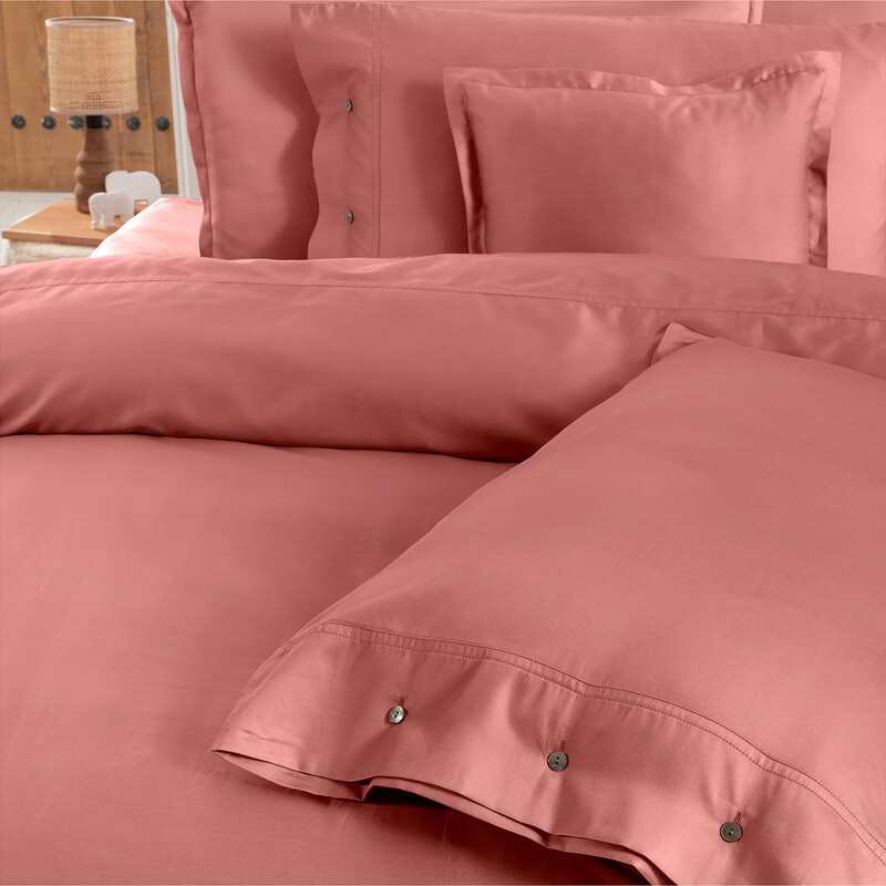 Monochrome Saten King Size Nevresim Takımı Garnet - SAREV