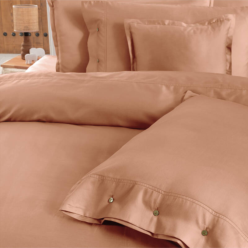 Monochrome Saten King Size Nevresim Takımı Salmon - 2