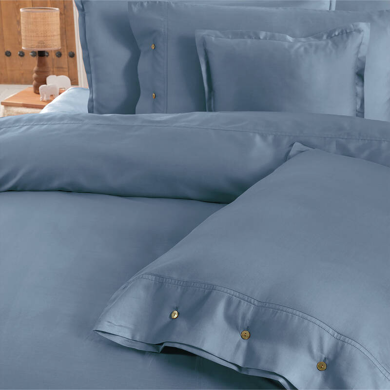 Monochrome Saten King Size Nevresim Takımı Royal Blue - 2