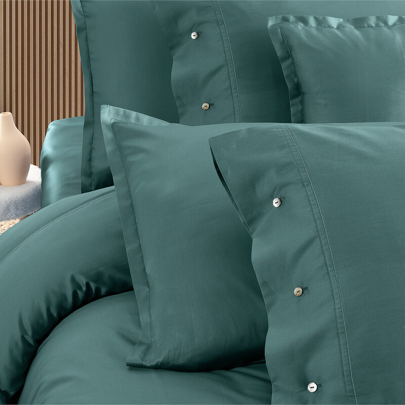 Monochrome Saten Tek Kişilik Nevresim Takımı Ocean - SAREV