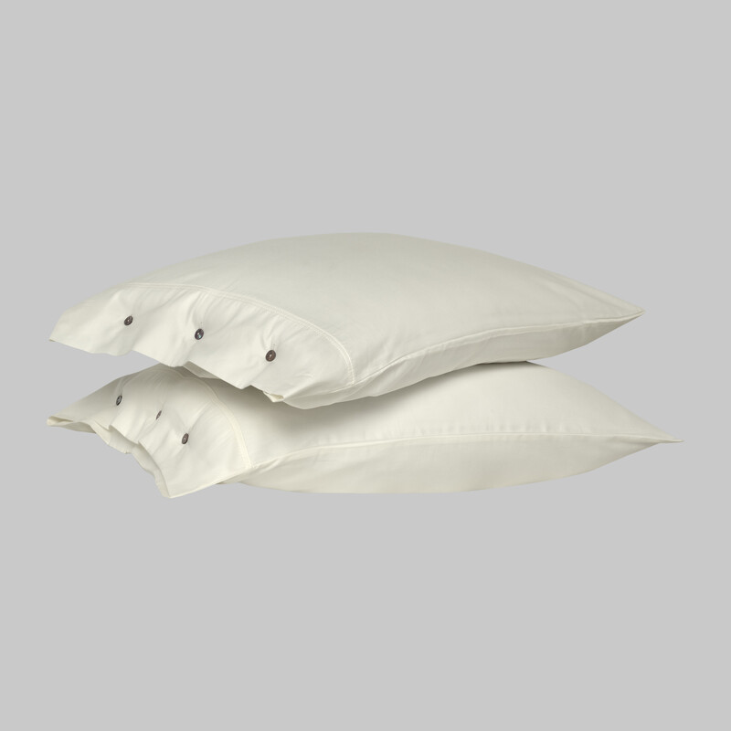 Monochrome Saten Yastık Kılıfı Ekru 