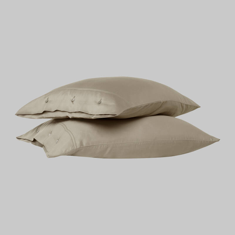 Monochrome Saten Yastık Kılıfı Mocha - 1