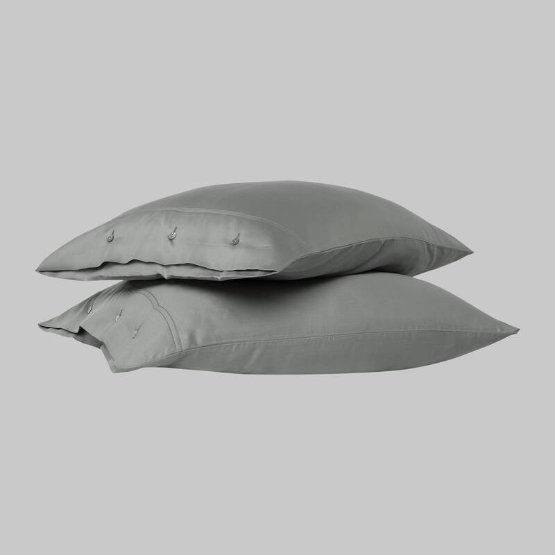 Monochrome Saten Yastık Kılıfı Gri - 1