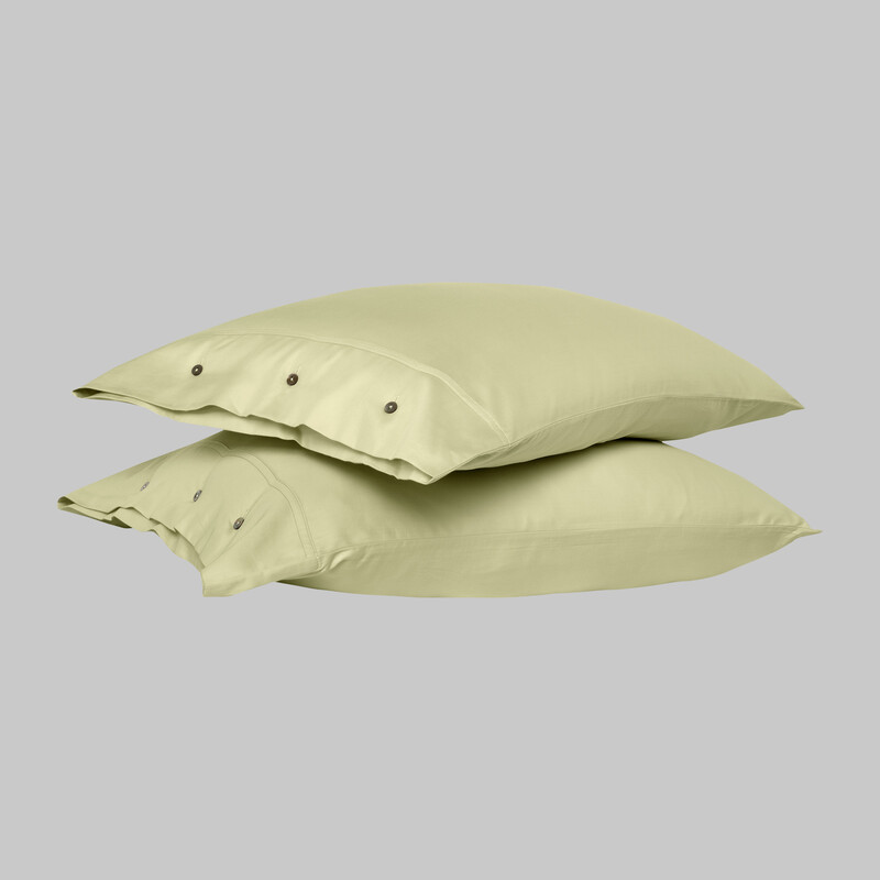 Monochrome Saten Yastık Kılıfı Lemon Cream - SAREV