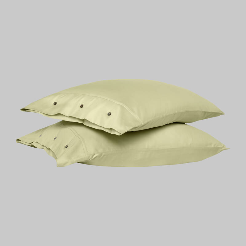 Monochrome Saten Yastık Kılıfı Lemon Cream - 1