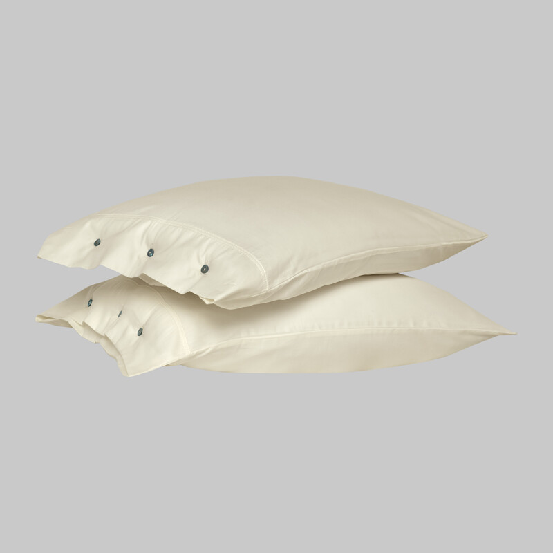 Monochrome Saten Yastık Kılıfı Cream 