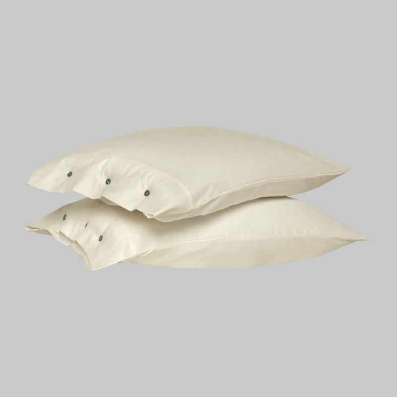 Monochrome Saten Yastık Kılıfı Cream - 1