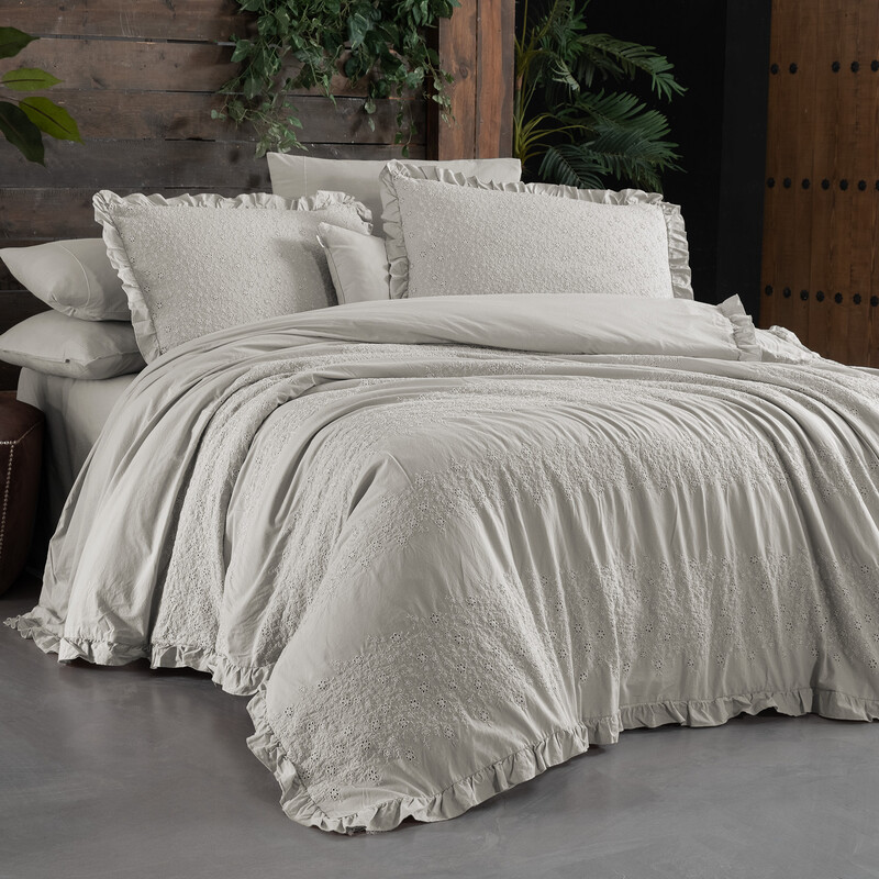 Mood Comfort Girona Çift Kişilik Bej Nevresim Takımı 
