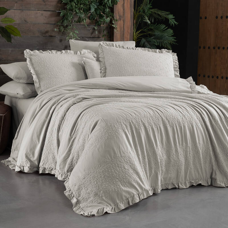 Mood Comfort Girona Çift Kişilik Bej Nevresim Takımı - 1