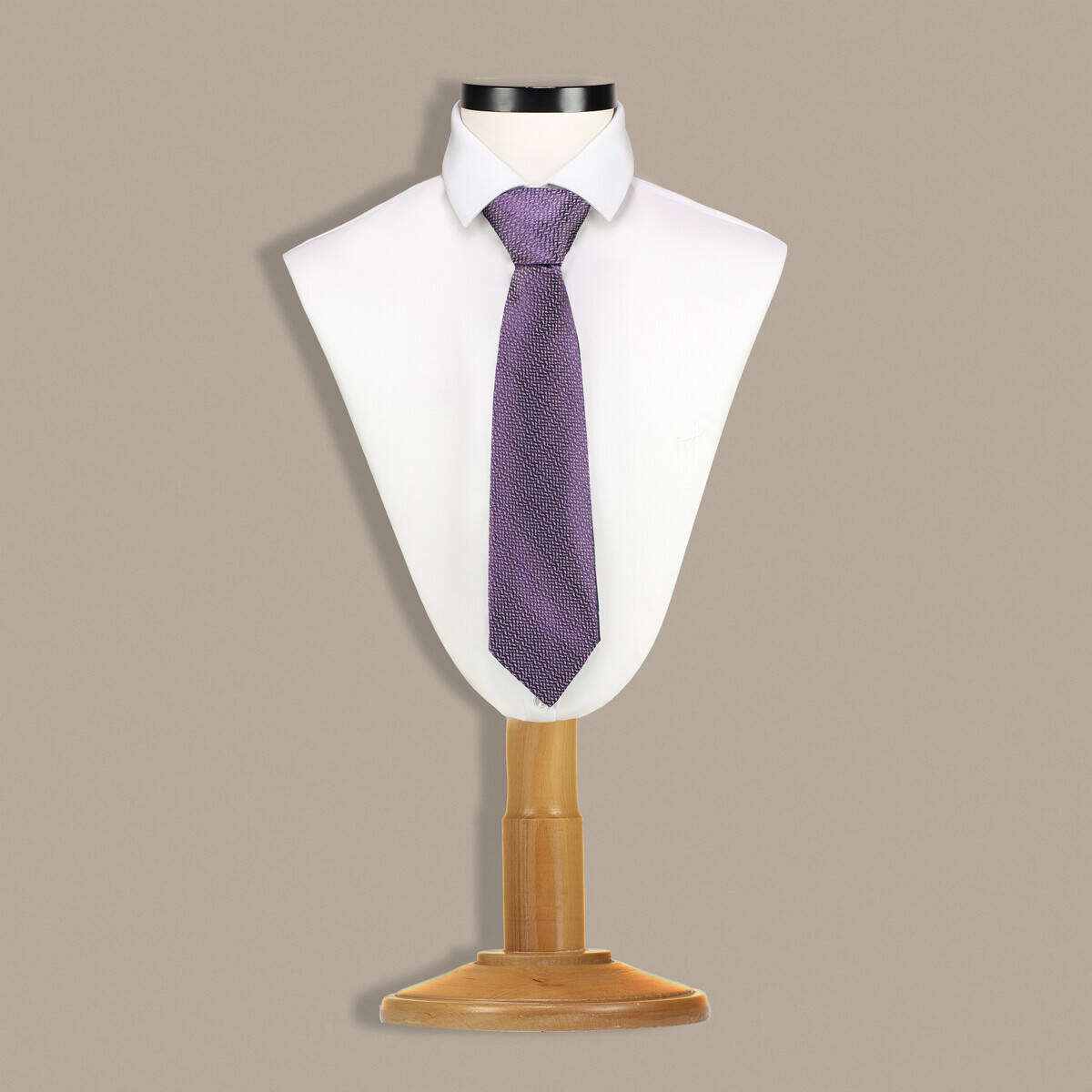 Mor Renk Desenli Kravat C147 - 1
