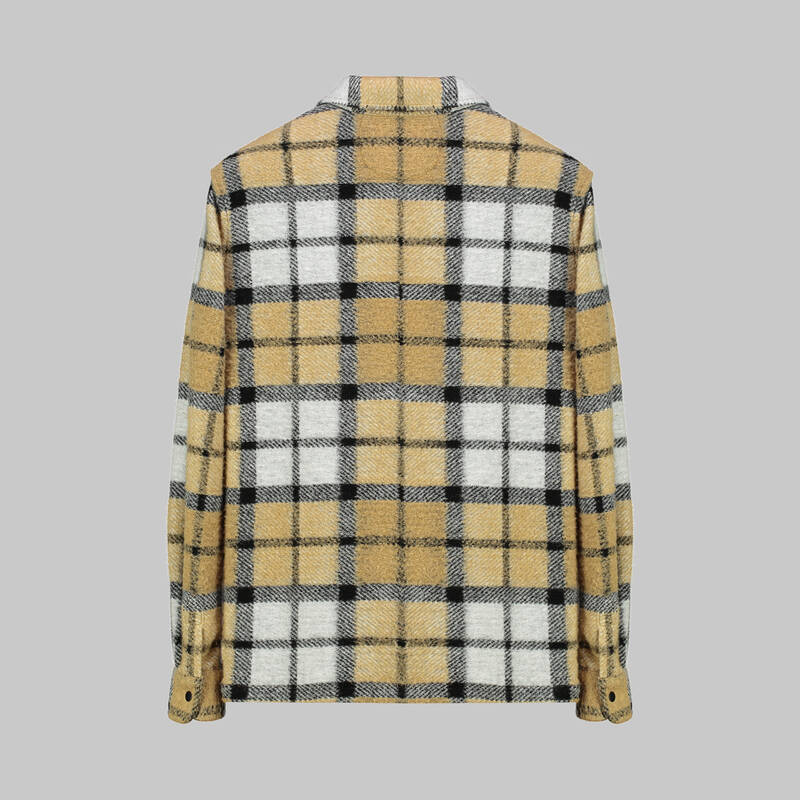 Moresco Kareli Açık Kahverengi Gömlek Ceket - 2