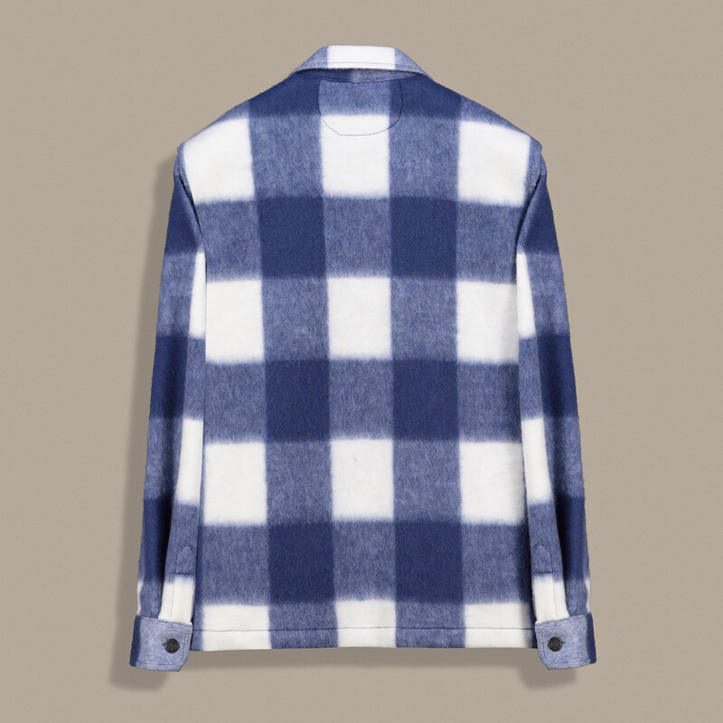 Moresco Mavi Ekose Gömlek Ceket - INTERVIEW