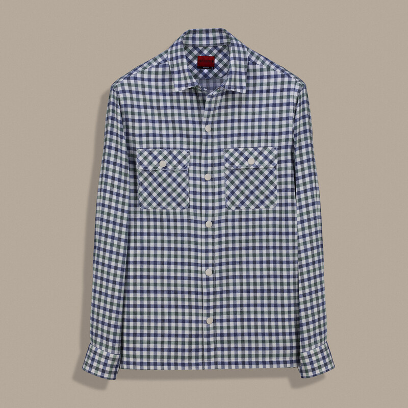 Moresco Kareli Yeşil Gömlek Ceket - INTERVIEW