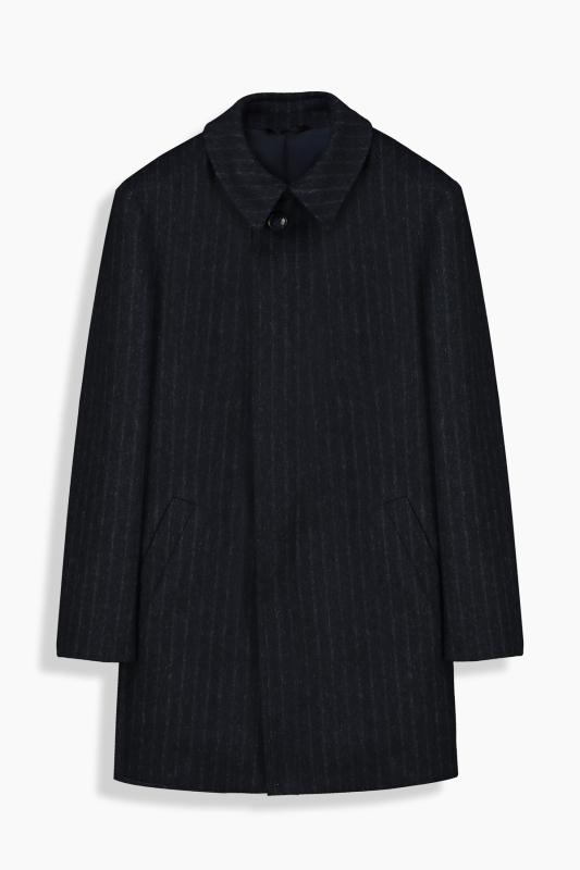 Mosby Çizgili Koyu Lacivert Kaban - SARAR