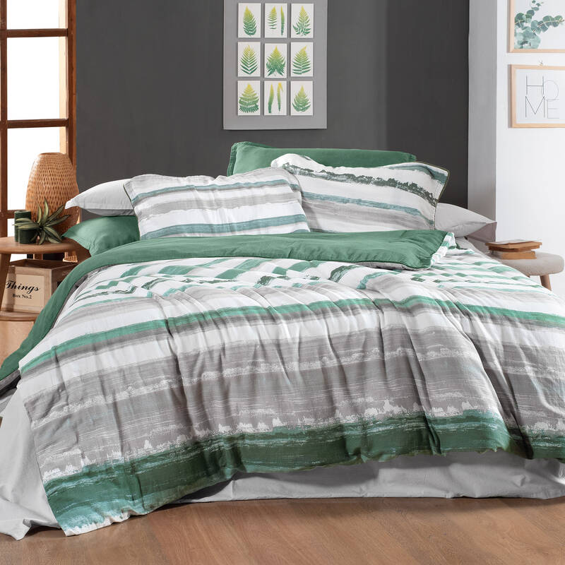 Mundo Nevresim Takımı King Size Yeşil - 1