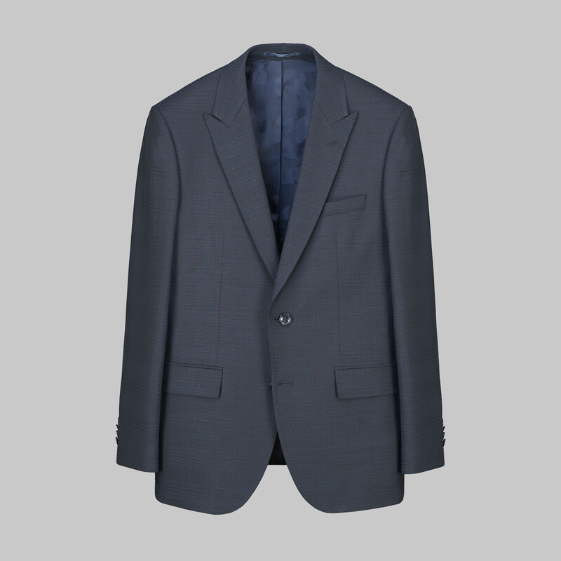 Napoleone Saxon Regular Fit Koyu Gri Takım Elbise 